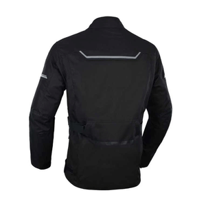 Chaqueta de invierno de talla grande para hombre, chaqueta textil impermeable negra para motocicleta de aventura, Cordura - Product Image 2