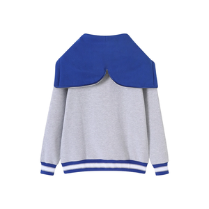 Sudadera con Capucha Personalizada de la Universidad Hampton, Color Gris Jaspeado, Forro de Chenilla, 300g, Felpa Premium, Bolsillo Canguro, Invierno, 100% Orgánica - Product Image 6