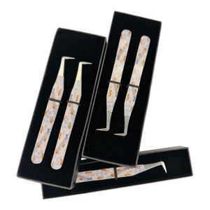 Puntas de Acero Inoxidable para Extensión de Pestañas, con Recubrimiento de Papel de 10 mm, Antimagnéticas, Antiestáticas, de 90 Grados, con Punta Plateada - Product Image 3