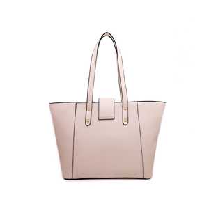 Casual para bolso de mano crema de cuero cruzado P54524 cuero genuino cierre abierto Logo patrón Satchel con puntada a juego - Product Image 1