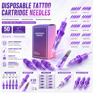 Cartucho <span class=keywords><strong>de</strong></span> Aguja Desechable <span class=keywords><strong>para</strong></span> Tatuaje con Membrana Esterilizada RL RS RM M1 <span class=keywords><strong>para</strong></span> Máquina <span class=keywords><strong>de</strong></span> Tatuaje Rotativa en Tamaños Mixtos - Product Image 2