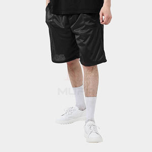 Pantalones cortos de malla de cintura media para hombre de la mejor calidad Patrón sólido personalizable Cierre de cintura elástica Impresión digital - Product Image 5