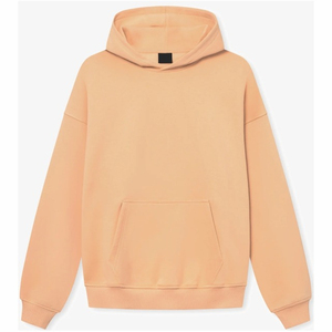 Éponge française tricoté fermeture éclair Boxy poids lourd unisexe à capuche Vintage lavage goutte épaule surdimensionné femmes pour femmes ODM OEM - Product Image 4