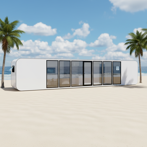 Cabina Prefabbricata Moderna in Acciaio Impermeabile, Stile Apple Pod, 20ft 40ft, per Esterni - Product Image 1