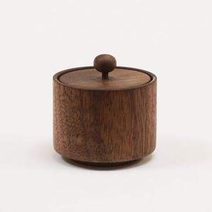 Rosewood <b>Wooden</b> Lid Canister <b>Set</b> with Personalization Option Essential <b>Kitchen</b> Storage Dinnerware Cover Free for Home Garden Use - Product Image 1