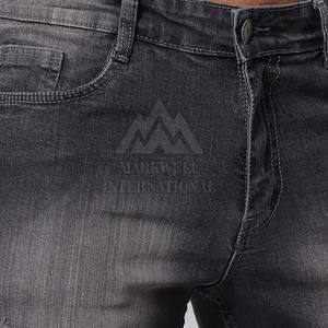 Shorts en jean pour hommes fabriqués au Pakistan, contraste de couleurs, haute qualité, confortables - Product Image 6