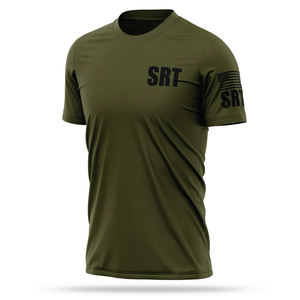 Camiseta personalizada con producto premium de servicio OEM con impresión Camiseta cómoda de rendimiento para hombre SRT de Venta caliente - Product Image 3