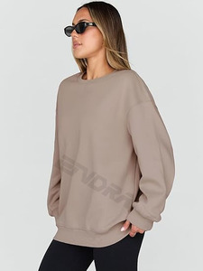 Sudadera con Capucha para Mujer, Diseño Personalizado OEM, Estilo Urbano Invernal, Felpa, Algodón, Nailon, Ecológica, Talla Grande, Estampada, Tejida, Cómoda - Product Image 4
