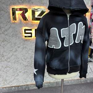 Haut fabricant client le plus demandé fermeture éclair sweat à capuche bouffée imprimé fabriqué en usine pas cher prix sweats à capuche hommes sweats à capuche - Product Image 4