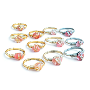 Bohemian Style Gold Plated Gemstone <b>Rings</b> Boho Jewelry Made of Alloy for Gift - Product Image 2