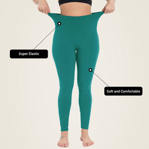 Outwork Leggings de yoga taille haute avec taille élastique pantalon de style solide OEM/ODM Leggings pour femmes LOGO personnalisé pour femmes - Product Image 2