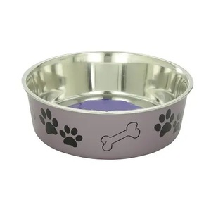 Cuenco para perros de acero inoxidable de diseño decente y simple con soporte para cuenco de hierro para alimentación de alimentos y agua para mascotas en precio al por mayor - Product Image 4