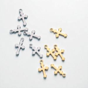 Sterling <b>Silver</b> Handmade Christian <b>Cross</b> Charms Customizable <b>Pendant</b> Making Jewelry - Product Image 4