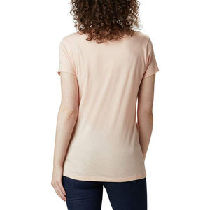 Prix de gros 100% coton Tops Women T Shirt Qualité OEM Plus Size Impression personnalisée de haute qualité T-shirt à manches courtes - Product Image 3