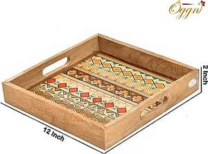 Nueva bandeja de servicio de forma ovalada hecha de madera, utensilios de cocina, vajilla, bandeja de uso para el hogar, hoteles, restaurantes, nueva llegada - Product Image 2