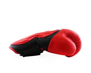 Guantes de boxeo de alta calidad Logotipo personalizado Entrenamiento profesional Sparring Guantes de boxeo de cuero de vaca - Product Image 6