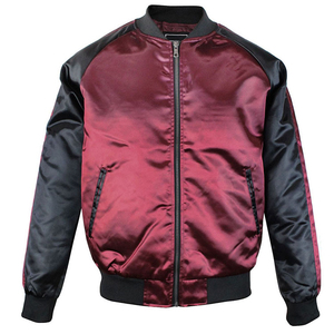 Veste pour homme, veste universitaire en satin, veste universitaire en satin melton pour hommes, vente en gros, veste universitaire avec lettres en satin, vestes universitaires pour hommes - Product Image 4