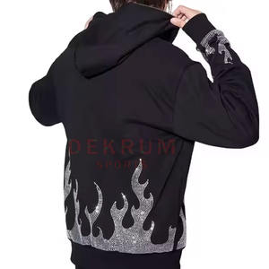 Sudaderas con Capucha de Alta Calidad para Hombre, con Pedrería, de Algodón/Poliéster, Personalizables, MOQ Bajo de 20 Piezas, Moda de Invierno - Product Image 5