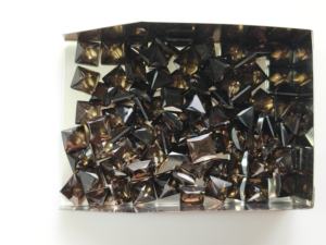 Cuarzo Ahumado Natural de 6MM, Corte Princesa Cuadrado, Gema Suelta de la Mejor Calidad para Joyería y Fabricación de Collares - Product Image 2