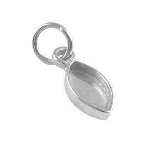 Super Sterling Silver Finding Supply DIY Collet Métal Montage Lunette Charme Pendentif Marquise 3x6mm à 10x20mm Femmes Lunette Réglage - Product Image 6