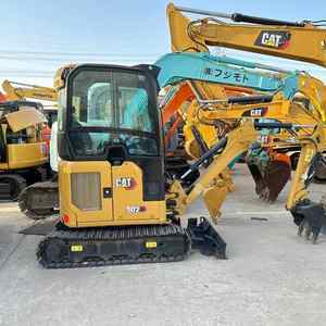 Excavatrice hydraulique sur chenilles de taille moyenne Caterpillar 302c d'occasion en gros, 12 tonnes, modèle 2023, pièces Kawasaki, pompe à moteur, roulement - Product Image 3