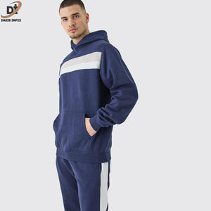 OEM High Quality Custom Men's Cotton Tracksuit XL Size Breathable Fitness Printed Logo Winter Top <b>Pant</b> Sets for Adults - Product Image 5
