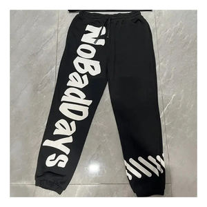 ชุดเซ็ตเสื้อฮู้ดดี้และกางเกงจ็อกเกอร์ทรงบานผ้าฟลีซปักลายสำหรับผู้ชาย คอลเลคชั่นฤดูหนาว 2024 ดีไซน์เรียบง่าย ผลิตจากผ้าฝ้าย 100% - Product Image 5