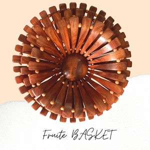 <b>Wicker</b> <b>Basket</b> Wooden Fruit <b>Basket</b>, Pakistan Handmade Wooden Bowl, High Quality Wooden Product - Product Image 2