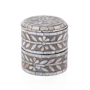Elegant Handmade Two Layer Mother Of Pearl Inlay <b>Box</b> With Lid Beautiful Capiz Shell Storage For Chocolate And Ramadan Eid <b>Gifts</b> - Product Image 6