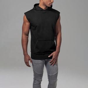Customizable Sleeveless <b>Workout</b> Gym <b>Hoodie</b> High Quality Oversize Quick Dry Bodybuilding Breathable Sleeveless <b>Hoodie</b> For Men - Product Image 1