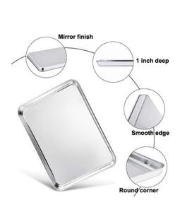 ถาดอบสแตนเลสในราคาที่เชื่อถือได้อบอย่างมีสไตล์ด้วยถาดอบสแตนเลสทนทานถาดทำอาหารเหล็กของเรา - Product Image 6