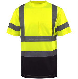Vêtements de travail de sécurité, polos à haute visibilité, t-shirts réfléchissants, polos jaunes à haute visibilité, logo personnalisé, chemise de sécurité pour hommes - Product Image 1