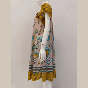 Chrysanta Premium Fabric Vestidos cortos casuales para la comodidad en el hogar - Product Image 3