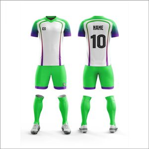 High Quality Custom Logo Soccer Club Football Uniform Summer Quick Dry V-neck Half Sleeve Unisex Adult Digital Printing - Product Image 2