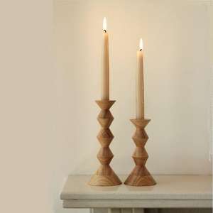 Portavelas de Madera para Decoración de Mesa, Nuevo Portavelas de Madera Pulida para Decoración del Hogar y Regalos - Product Image 5