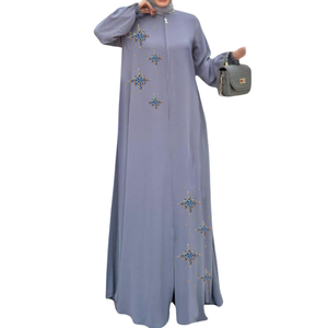2024 último nuevo Abaya para mujer bordado Floral lujo Casual vestido suelto elegante vestidos de noche ropa femenina - Product Image 5