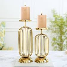 Candélabre en aluminium durable fabriqué à la main avec des motifs floraux complexes pour les mariages, les rassemblements en plein air et les décorations de Noël - Product Image 6