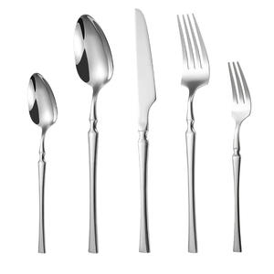 Wholesale Metal Rose Gold Plated <b>Moroccan</b> Matte Polish Flatware Set Stainless Steel 18/10 Cutlery Luxury <b>Style</b> <b>Mirrored</b> Steel - Product Image 3