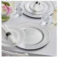 Placa de cargador de acero inoxidable de Venta caliente y uso para cocina restaurante Placa de diseño simple para la venta - Product Image 3