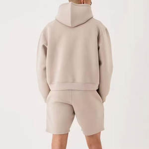 ชุดกางเกงขาสั้นมีฮู้ดสำหรับผู้ชายชุดกางเกงขาสั้นมีฮู้ดสำหรับผู้ชายเสื้อผ้าแนวสตรีทออกแบบโลโก้ได้ตามต้องการ - Product Image 2