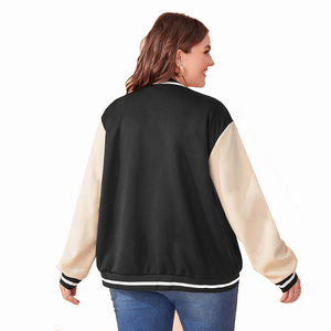 Logo personnalisé tricoté femmes veste universitaire coton polyester | OEM ODM collège Letterman veste pour femmes adolescentes imperméable à l'eau - Product Image 6