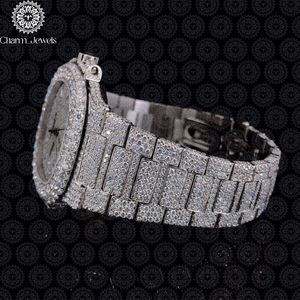 Montre de luxe Charm Jewels en acier inoxydable, incrustée de diamants, mouvement mécanique analogique, cadran de 40 mm, montre de mode pour homme, automatique - Product Image 4