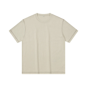 เสื้อยืดธรรมดาสำหรับผู้ชายผ้าคอตตอน25% 75% ผ้าโพลีเอสเตอร์ผ้า100% พิมพ์ลายโลโก้ตามสั่ง - Product Image 1