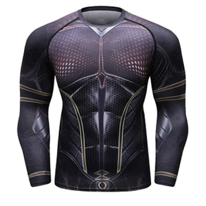 25-26 Mens Rash Guard UV Sun Protection Long Sleeve Diving Suits Quick Dry Compression Shirts <b>Rashguard</b> - Product Image 6