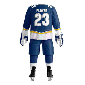 Los Mejores Conjuntos de Uniformes de Hockey sobre Hielo Profesionales, Tejido de Malla Transpirable, Absorbe la Humedad, Duradero y Cómodo para Práctica, Unisex para Adultos - Product Image 3