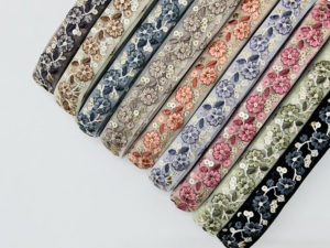 Patrón Floral DIY Lentejuelas Traje Elegante Gota Tradicional Encaje Trenzado Tela de Encaje para Ropa Precio - Product Image 2