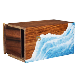 Ayaans ไม้โรสวูดแกะสลักด้วยมือไม้กล่องใส่โกศสำหรับผู้ใหญ่ขี้เถ้าโกศเผา (6X6X11) ขายส่ง - Product Image 6