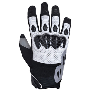 Gants de course à doigts entiers, noir et gris, revêtement PU, antidérapants, fermeture auto-agrippante, unisexe, pour la conduite en extérieur - Product Image 2