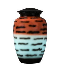 Urnas de metal de lujo para cenizas, la mejor calidad, coloridas y elegantes, suministros funerarios de bajo precio al por mayor para cremación - Product Image 2