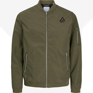 Chaqueta Bomber de Invierno para Hombre, Color Sólido, Cierre Completo, Calidad Premium, Ligera, el Mejor Producto en AKO - Product Image 1